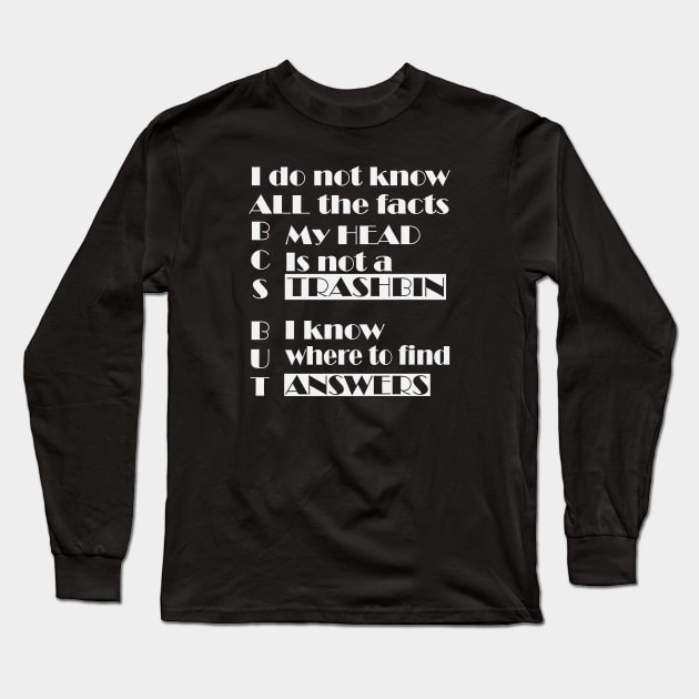 Facts from google Long Sleeve T-Shirt by Johka